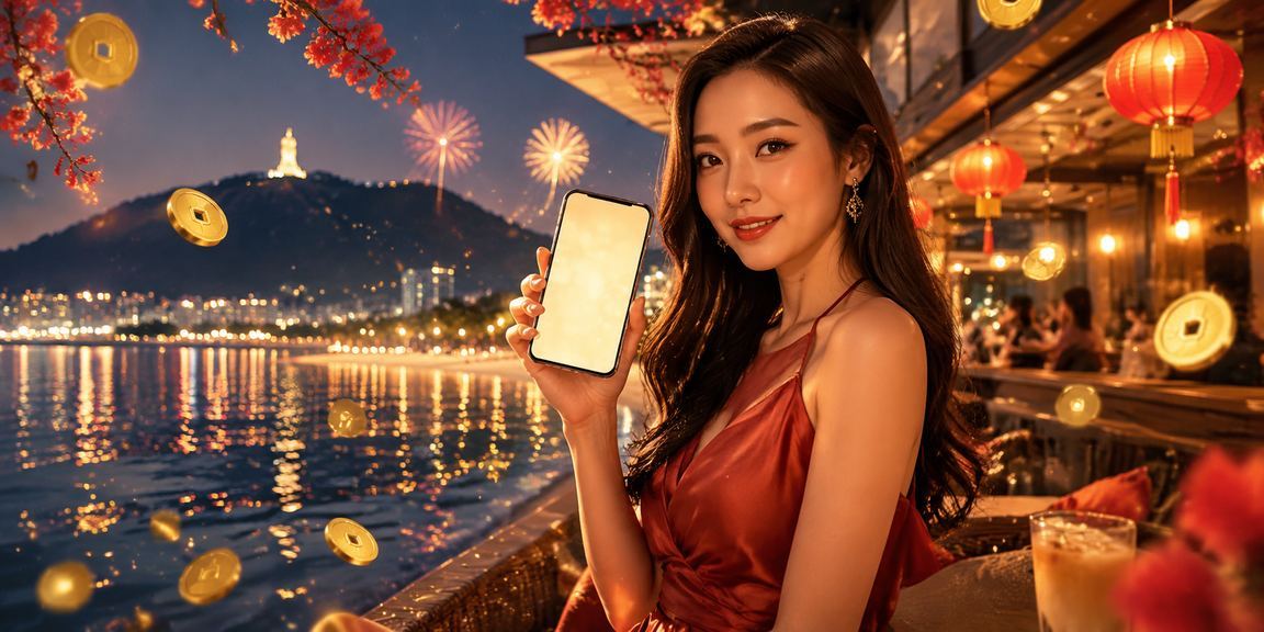 Người dùng tại Vũng Tàu truy cập casino di động trong quán cà phê ven biển